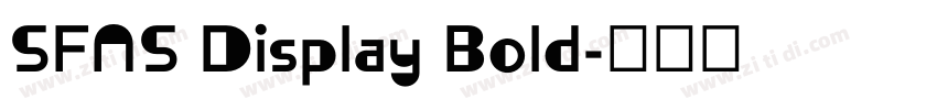 SFNS Display Bold字体转换